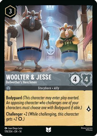 Woolter & Jesse - Bellwether's Henchmen (178/204) Hyperia City (Cold Foil)