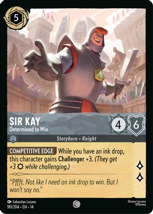 Sir Kay - Determined to Win (181/204) Hyperia City (Cold Foil)