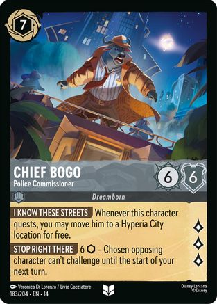 Chief Bogo - Police Commissioner (183/204) Hyperia City (Non-Foil)