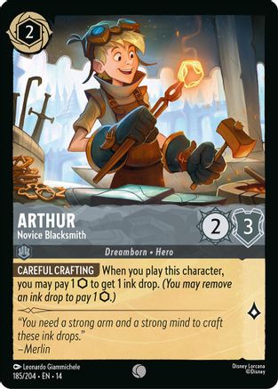 Arthur - Novice Blacksmith (185/204) Hyperia City (Non-Foil)