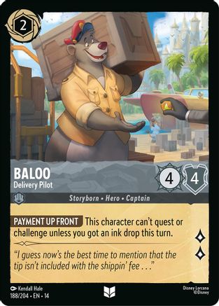 Baloo - Delivery Pilot (188/204) Hyperia City (Cold Foil)