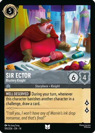Sir Ector - Blustery Knight (190/204) Hyperia City (Non-Foil)