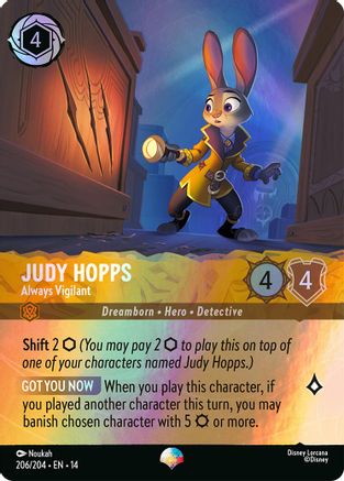Judy Hopps - Always Vigilant (Epic) (206/204) Hyperia City ()