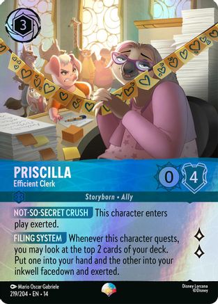 Priscilla - Efficient Clerk (Epic) (219/204) Hyperia City ()