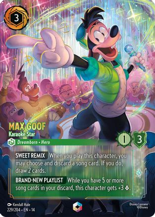 Max Goof - Karaoke Star (Enchanted) (229/204) Hyperia City ()