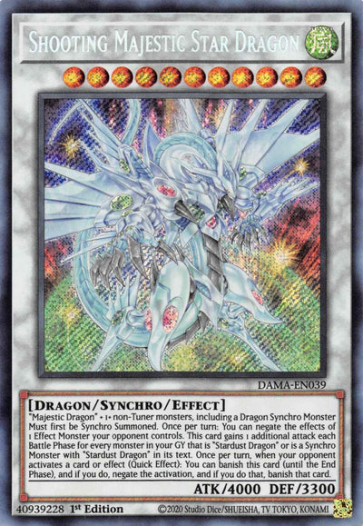 Shooting Majestic Star Dragon [DAMA-EN039] Starlight Rare