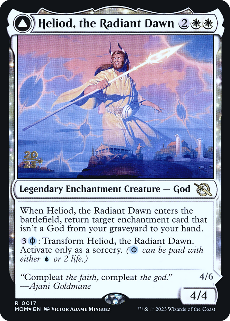 Heliod, the Radiant Dawn // Heliod, the Warped Eclipse [March of the Machine Prerelease Promos]