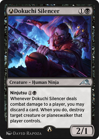 A-Dokuchi Silencer (NEO-A-95) - Kamigawa: Neon Dynasty