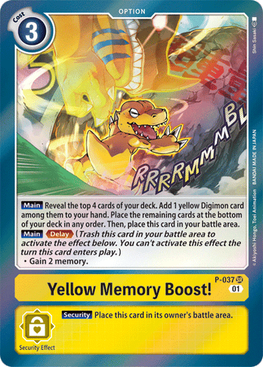 Yellow Memory Boost! [P-037] [Promotional Cards]