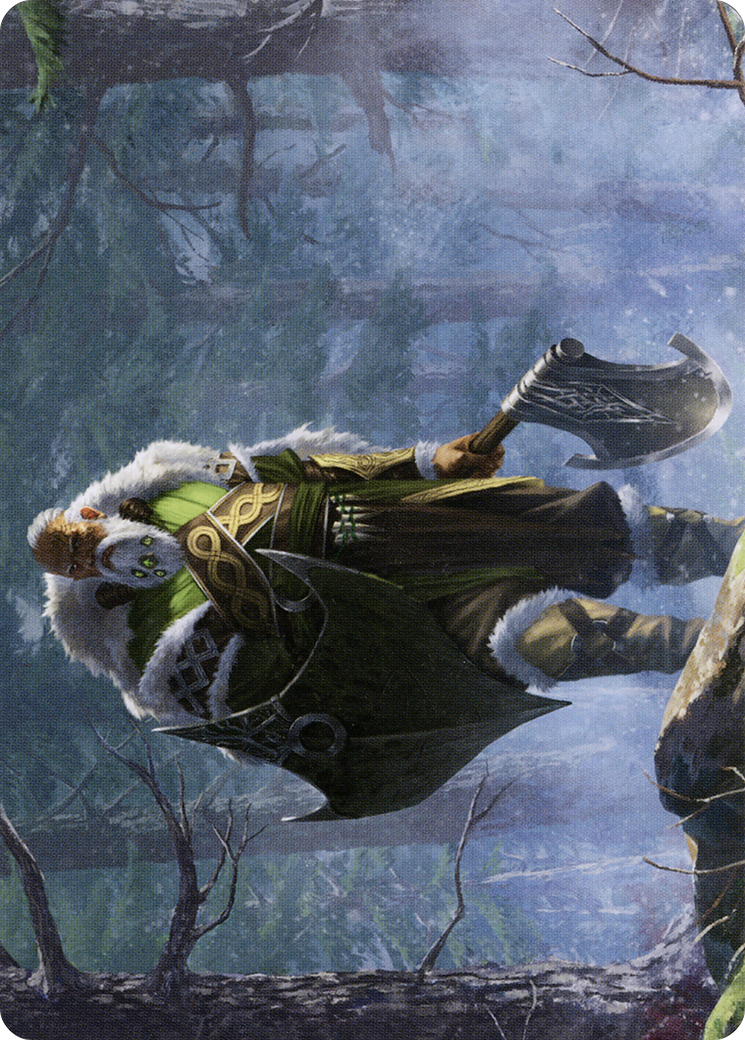 Fynn, the Fangbearer // Fynn, the Fangbearer (ASKHM-044) - Art Series: Kaldheim (Borderless) Foil