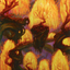 Grove of the Burnwillows // Grove of the Burnwillows (AZNR-034) - Zendikar Rising Art Series (Borderless) Foil