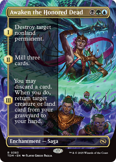 Awaken the Honored Dead (Borderless) [Tarkir: Dragonstorm]