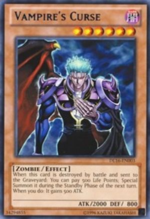 Vampire's Curse (Blue) [DL16-EN003] Rare