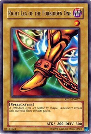 Right Leg of the Forbidden One [RP01-EN017] Rare