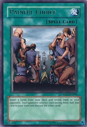 Painful Choice [RP01-EN059] Rare