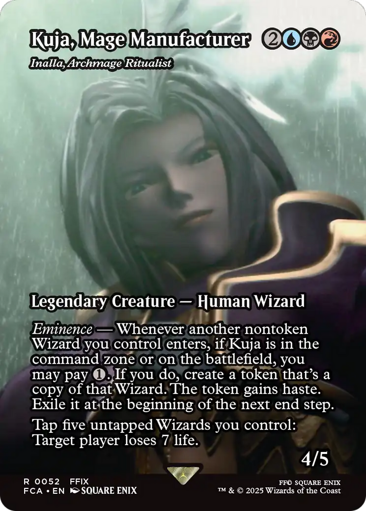 Inalla, Archmage Ritualist [FINAL FANTASY: Through the Ages] / Kuja, Mage Manufacturer (Borderless) Foil Rare