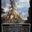 City's Blessing // Dinosaur Double-Sided Token [The Lost Caverns of Ixalan Commander Tokens]