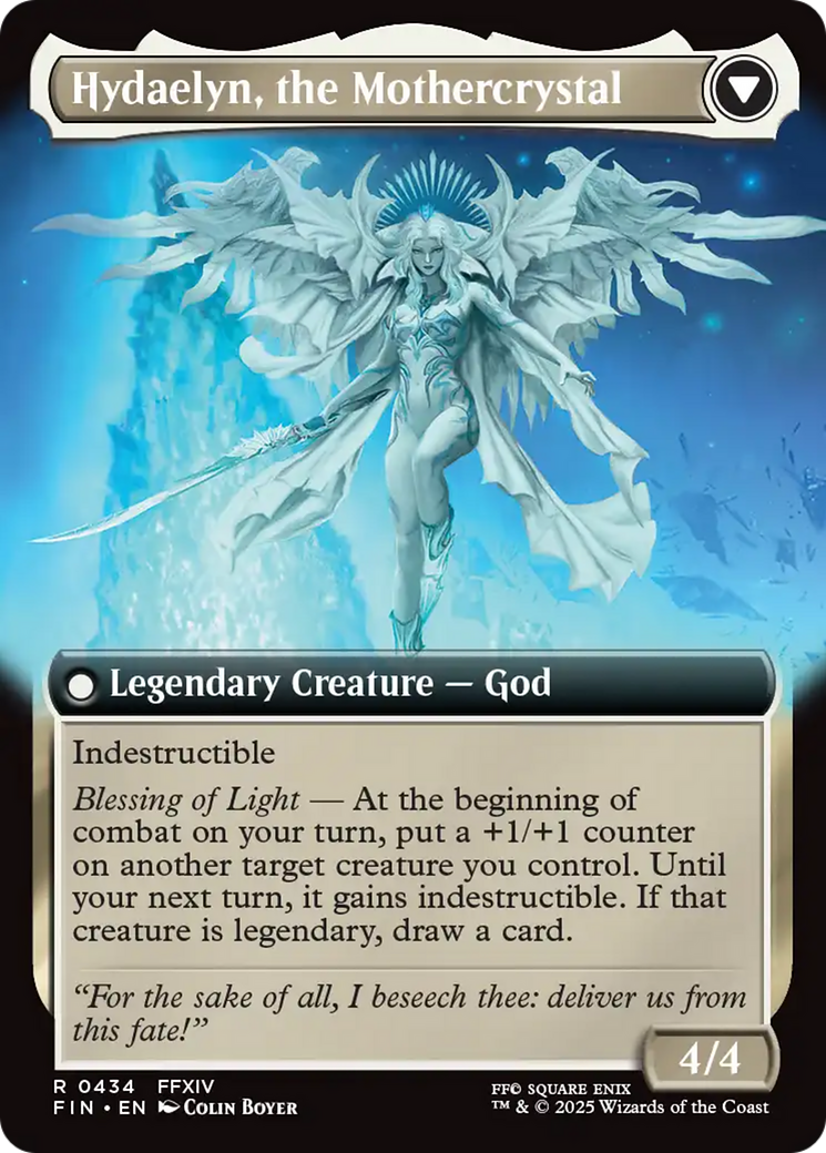 Venat, Heart of Hydaelyn // Hydaelyn, the Mothercrystal (FIN-434) - FINAL FANTASY: (Extended Art) Foil
