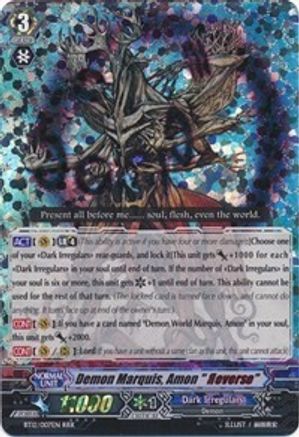 Demon Marquis, Amon "Reverse" (BT12/007EN) [Binding Force of the Black Rings]