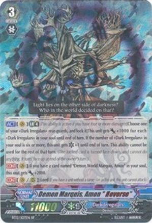 Demon Marquis, Amon "Reverse" (BT12/S07EN) [Binding Force of the Black Rings]