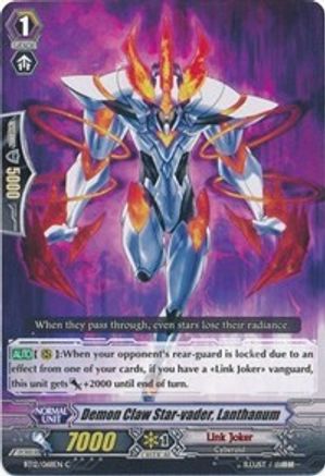 Demonic Claw Star-vader, Lanthanum (BT12/068EN) [Binding Force of the Black Rings]