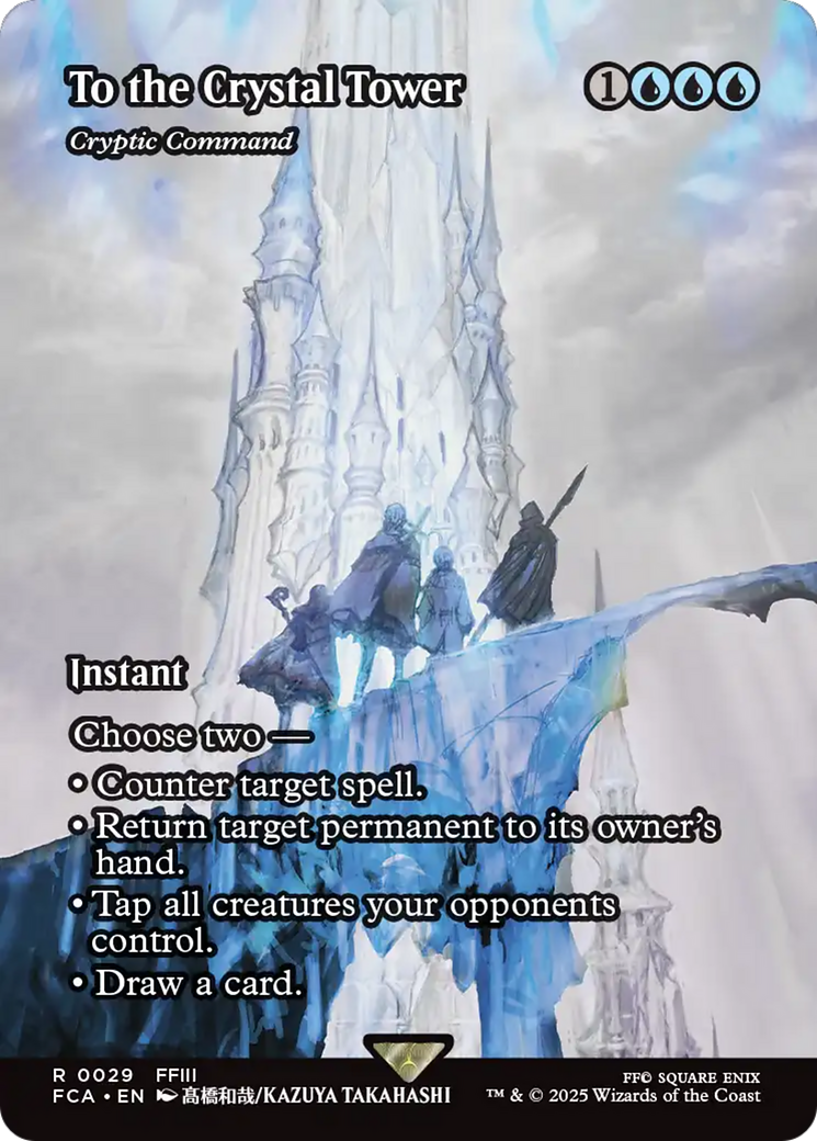 Cryptic Command [FINAL FANTASY: Through the Ages] / To the Crystal Tower (Borderless) Foil Rare