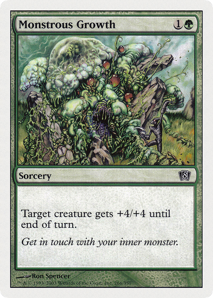 Monstrous Growth (8ED-266) - 8th Edition Foil