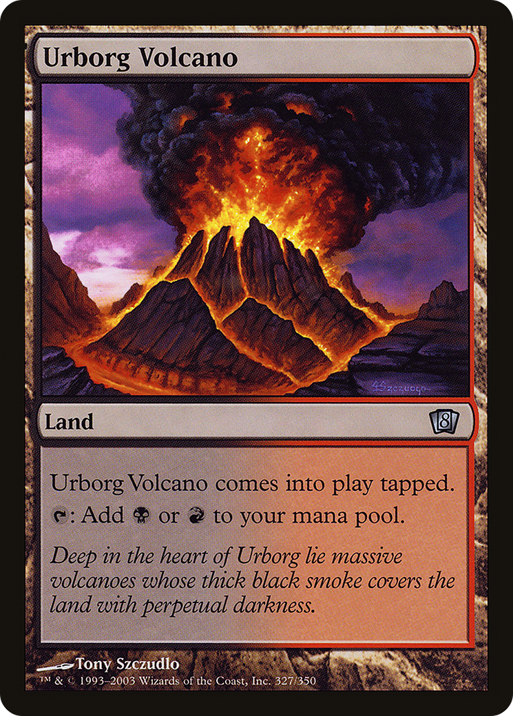 Urborg Volcano (8ED-327) - 8th Edition Foil