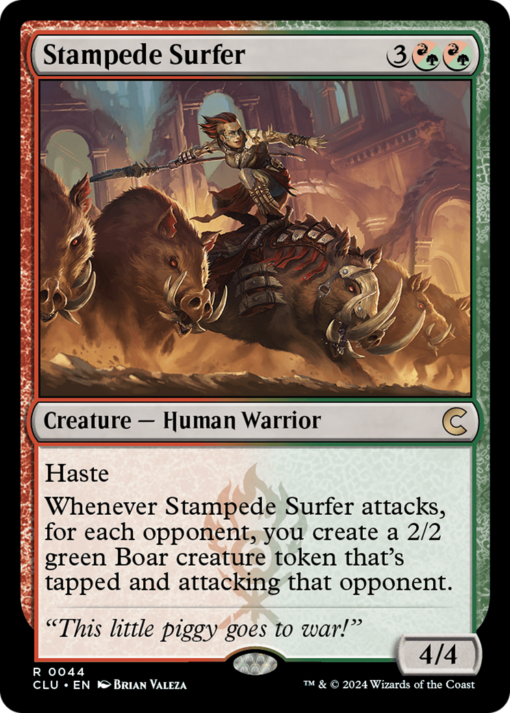 Stampede Surfer [Ravnica: Clue Edition]