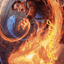 Frantic Firebolt // Frantic Firebolt (AWOE-016) - Wilds of Eldraine Art Series (Borderless)