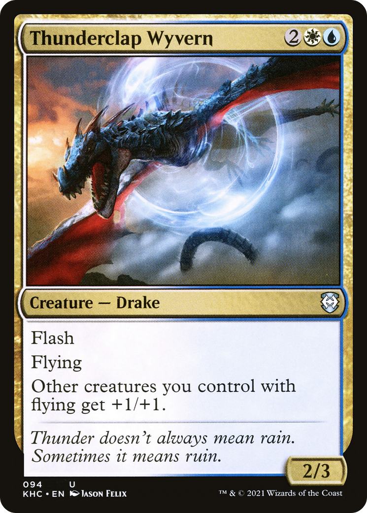 Thunderclap Wyvern [Kaldheim Commander]