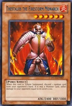 Thestalos the Firestorm Monarch (Blue) [DL12-EN007] Rare