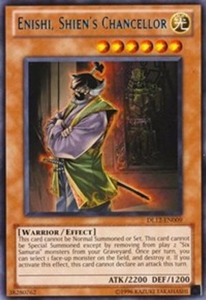Enishi, Shien's Chancellor (Blue) [DL12-EN009] Rare