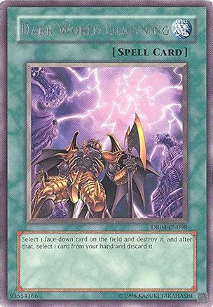Dark World Lightning [DR04-EN098] Rare