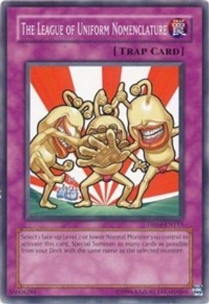 The League of Uniform Nomenclature [DR04-EN115] Common