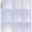 ULTRA PRO 9PKT Binder Pages - Platinum Series (Pack of 100)