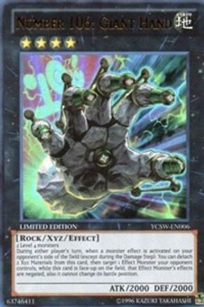 Number 106: Giant Hand [YCSW-EN006] Ultra Rare