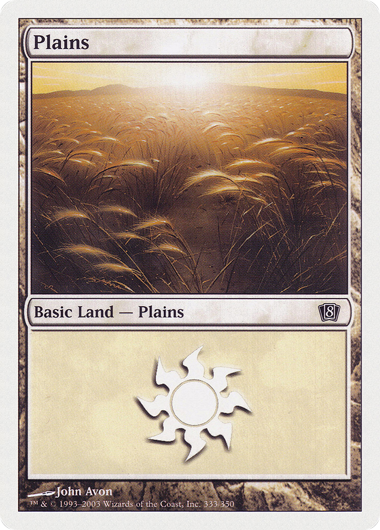 Plains (333) (8ED-333) - 8th Edition Foil