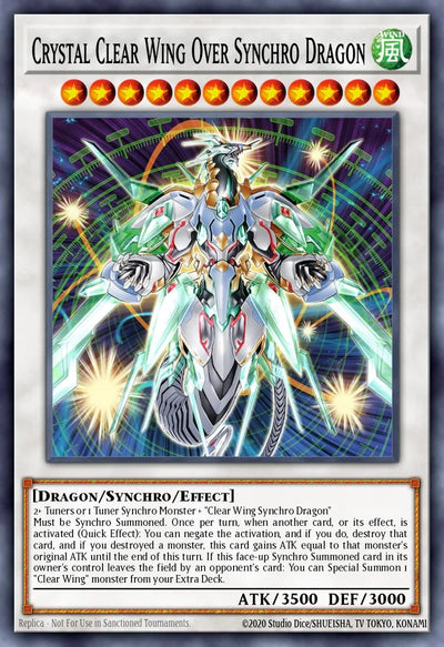 Crystal Clear Wing Over Synchro Dragon [LAVD-ENS34] Secret Rare