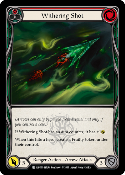 Withering Shot (Red) [RIP020] (Outsiders Riptide Blitz Deck)