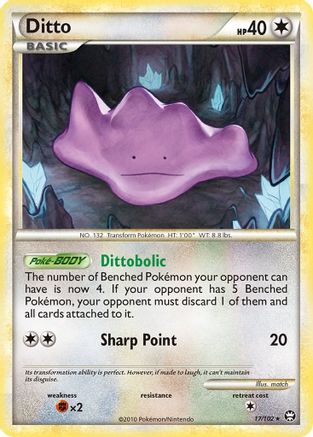Ditto (17/102) [HeartGold & SoulSilver: Triumphant]