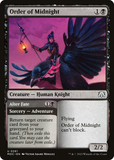 Order of Midnight // Alter Fate [March of the Machine Commander]