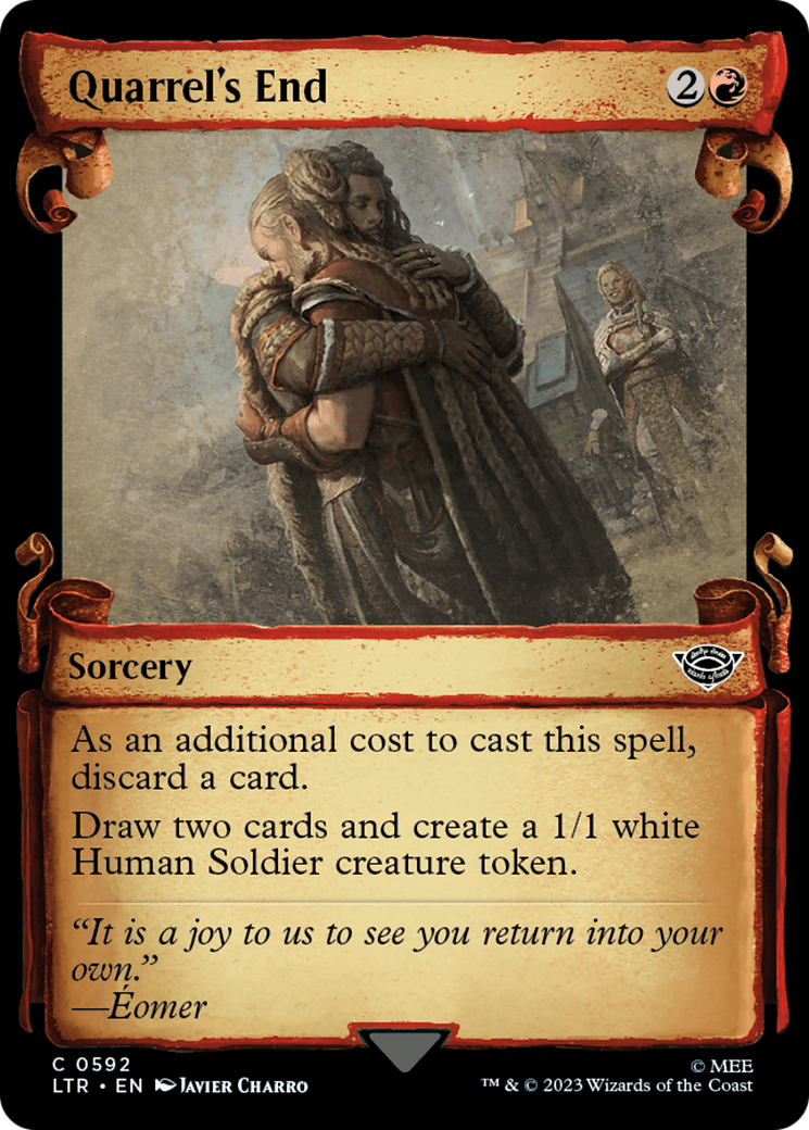 Quarrel's End (Showcase Scrolls) (LTR-592) - The Lord of the Rings: Tales of Middle-earth: (Showcase) Foil