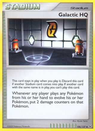 Galactic HQ (106/127) [Platinum: Base Set]