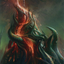 Copperline Gorge // Copperline Gorge (AONE-057) - Phyrexia: All Will Be One Art Series (Borderless) Foil