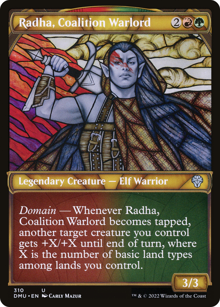Radha, Coalition Warlord (Showcase) [Dominaria United]