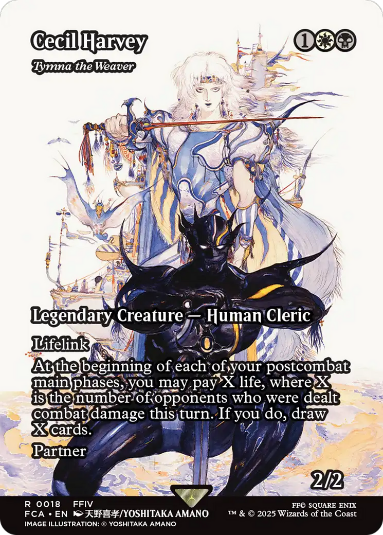 Tymna the Weaver [FINAL FANTASY: Through the Ages] / Cecil Harvey (Borderless) Foil Rare