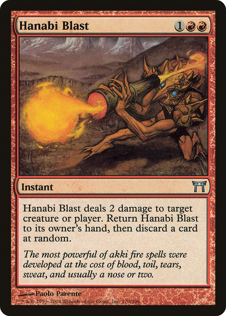 Hanabi Blast (CHK-170) - Champions of Kamigawa Foil