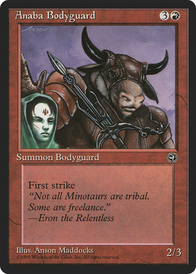 Anaba Bodyguard (Halina Flavor Text) [Homelands]