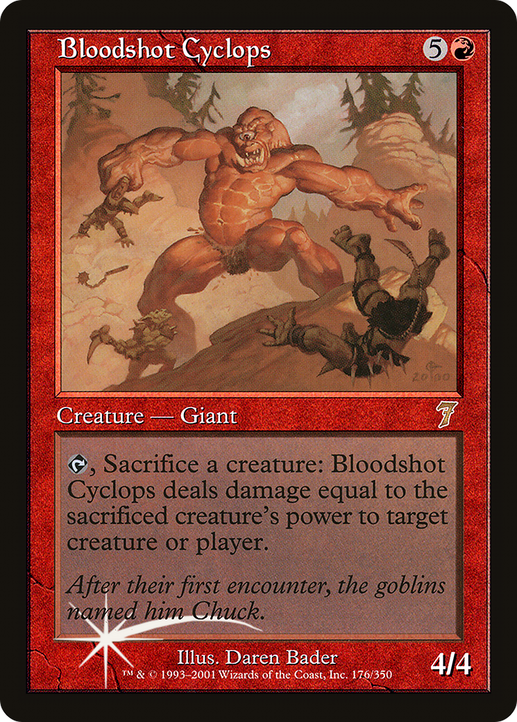 Bloodshot Cyclops (7ED-176★) - 7th Edition